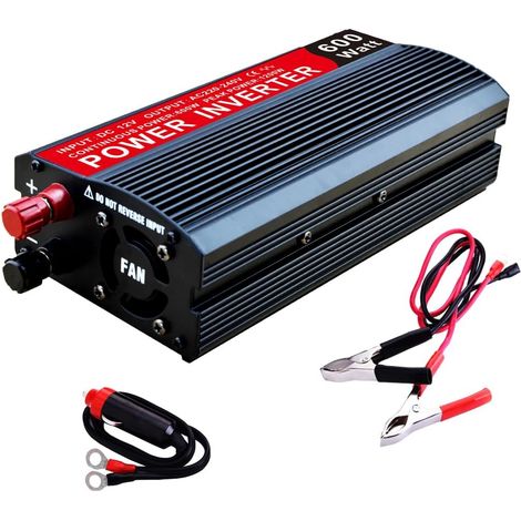 600W Onduleur DC 12V vers AC 220V/240V Convertisseur Haute Fréquence avec Ports de Charge USB pour Système Monté sur Véhicule et Petite Alimentation de Terrain - 600W (1/5)