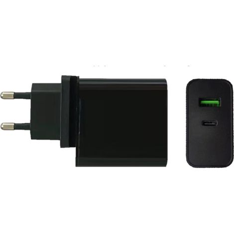 POSC65W-PD-EU: Fuente de alimentación Power Delivery de 65 W, 1 toma USB / 1 USB-C. Enchufe de CA - UE