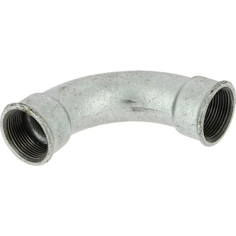 Courbe 90° fonte galva Femelle 1"1/4