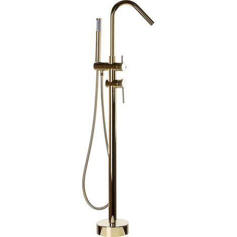 Grifo independiente para bañera o ducha dorado estilo moderno Victoria (1/5)