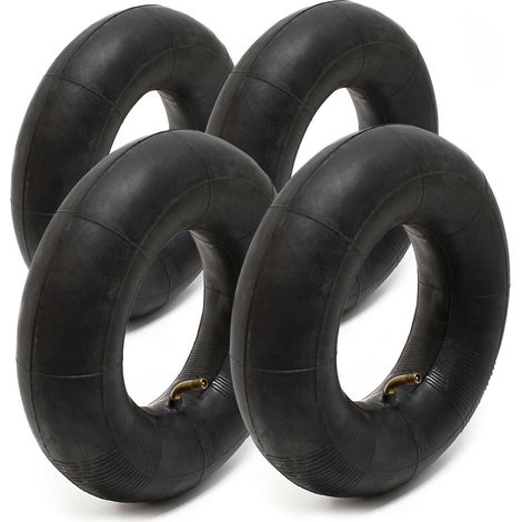 Set 4 chambre air brouette petites roues 3.00/3.50-4 tr87 valve pneu diable