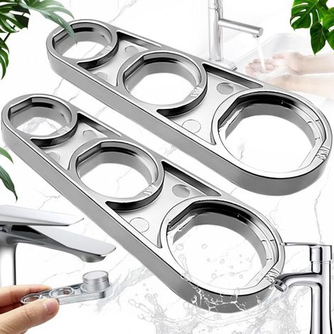 Aeratore per ugello miscelatore M16/M18/M20/M22/M24/M28, set da 2 pezzi, aeratore, rubinetto, cartuccia di miscelazione, raccordo filtro, aeratore a nido d'ape cromato - filettatura esterna (1/5)