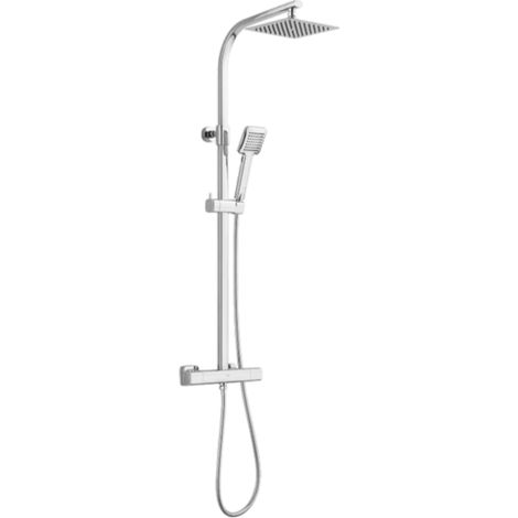 Coribi quadratische Duschsäule Thermostat, Modell CONEMARA (1/2)