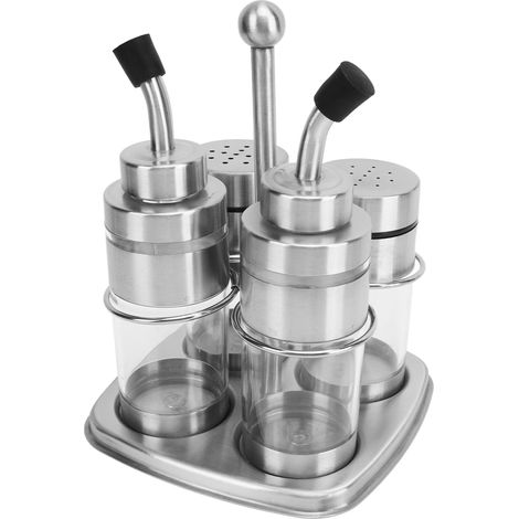 Ensemble de 4 pots à épices en acier inoxydable 304 pour la cuisine (1/5)