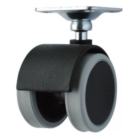 Ruota pivotante diametro 50 nera