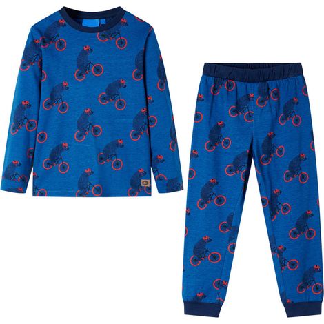Teenpull – Kinderpyjama mit Langen Ärmeln Petrolblau 92 (1/5)