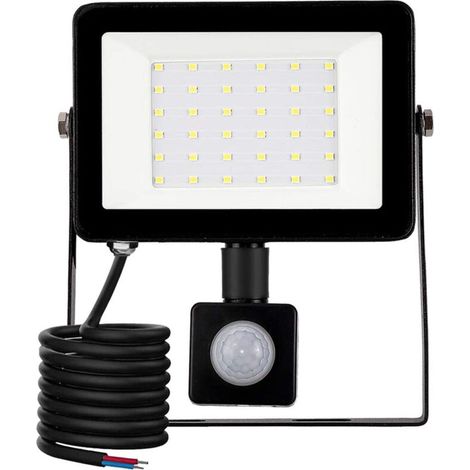 30W LED Outdoor Floodlight with Motion Sensor, 6500K LED Spotlight, IP66 Security Light, for Garden, Construction Site, Patio, Garage, Lawn, Party, LED Outdoor Lighting