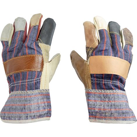 Guanti da lavoro Consorte 10.5 in pelle e tessuto multicolore (1/4)