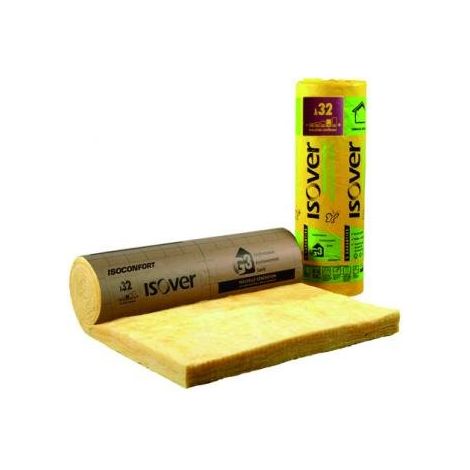 ISOVER ISOCONFORT 32 REVETU KRAFT | Ep.200mm 1,2mx2,2m | R=6,25 - rouleau(x) de 2.64m²