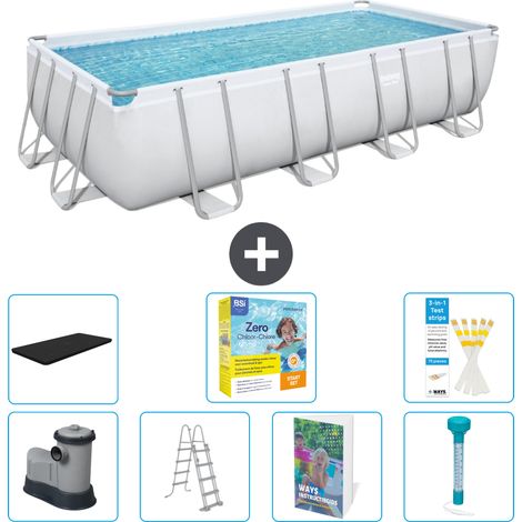 Bestway Piscina Bestway Power Steel Rettangolare - 549x274x122 cm - 8-pezzi  S532