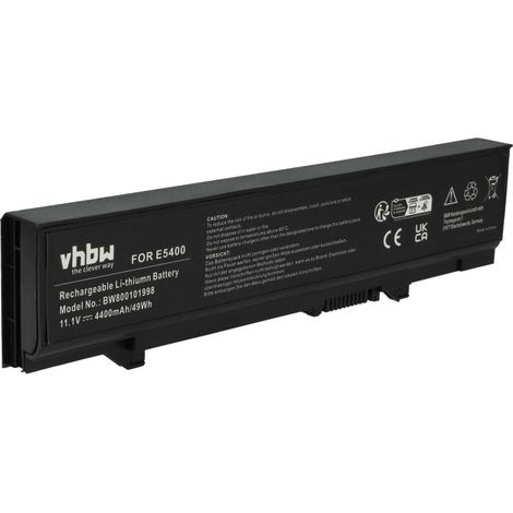 vhbw Akku Ersatz für Dell KM742, KM668, 312-0762, MT187, MT186, 451-10616, KM970, KM760, KM752, 312-0769 für Notebook (4400 mAh, 11,1 V, Li-Ion) (1/5)