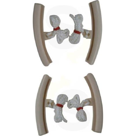 Lot de 2 Paires Protections pour Jantes Auto Moto Quad Scooter
