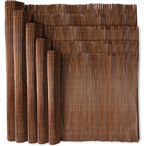 Wadan 1m x 4m Willow Bulrush Natural Garden Fence Panel Screening Roll Privacy Border Wind & Sun Protection
