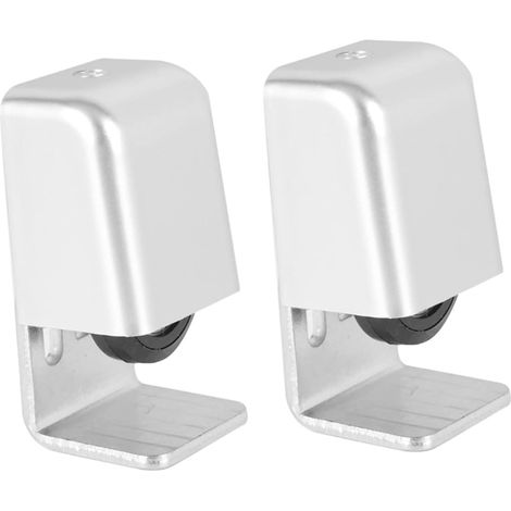 lot de 2 guide de sol pour porte coulissante, inox (1/5)