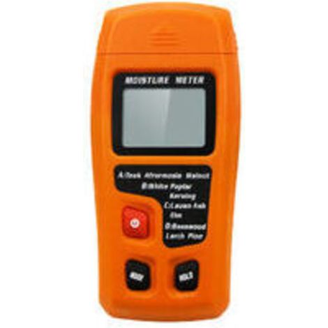 Orange Moisture Meter – Backlit LCD Screen – Professional and Accurate Application (1/4)