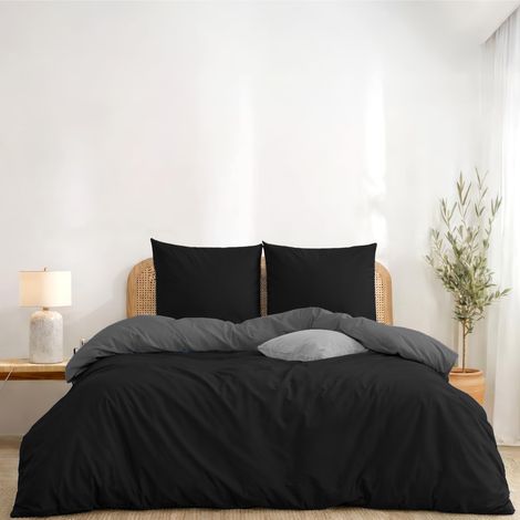 Housse de Couette 200x200 avec 2 Taies d'oreiller 65x65 cm (1/5)