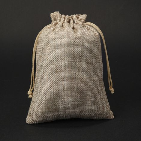 50pcs Jute Sac À Cordon Sachets En Jute Sacs Cadeau Avec Cordon, Pochettes Sachets En Lin Chanvre Pochon Tissu Pour 10x14cm (1/4)