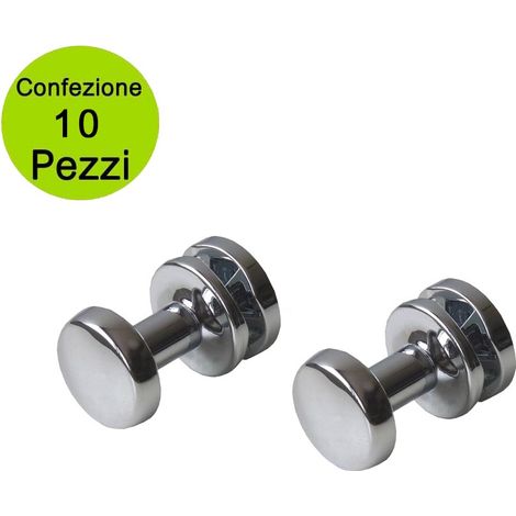 Multipack da 5 coppie pika' appendini per radiatori liu' classic colore cromato (1/2)