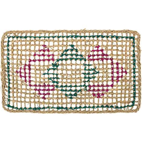 Felpudo de fibra marrón 60x35x1.2h cm (1/5)