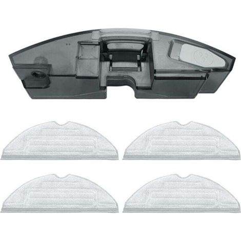 Replacement water tank with 4 cleaning pads compatible with S7 MaxV Ultra/S7 MAXV/S7 Pro robot vacuum cleaners. (1/4)
