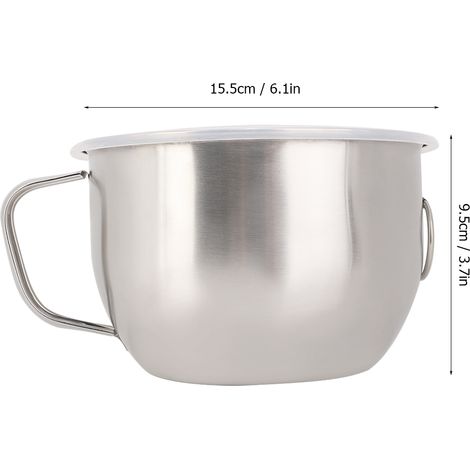 Bol à nouilles instantanées portable en acier inoxydable de 1300 ml avec poignée et couvercle hermétique (1/5)