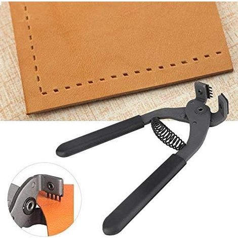 AIDUCHO Outil De Poinçon En Cuir, Outils De Poinçon D'artisanat En Cuir En Acier Au Carbone(4mm-4 Dents) (1/5)