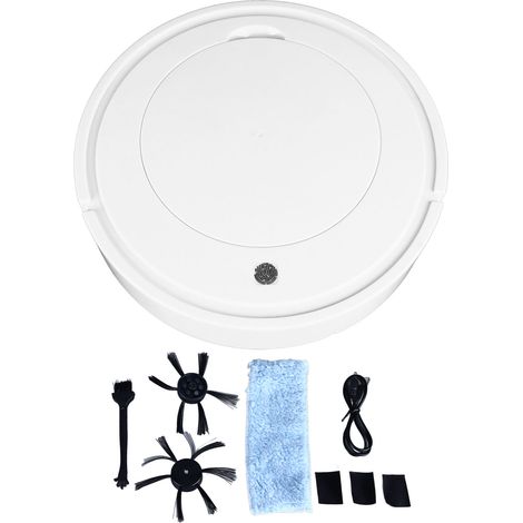 Ortviai Robot Aspirateur Intelligent avec Capteur Anti-chute, Suction Puissante, Silencieux, Idéal pour Poils d’Animaux et Tous Sol