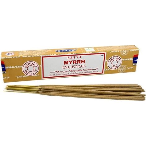 Encens Satya en bâtons 15g - Myrrhe- Vendu par 1 (1/2)