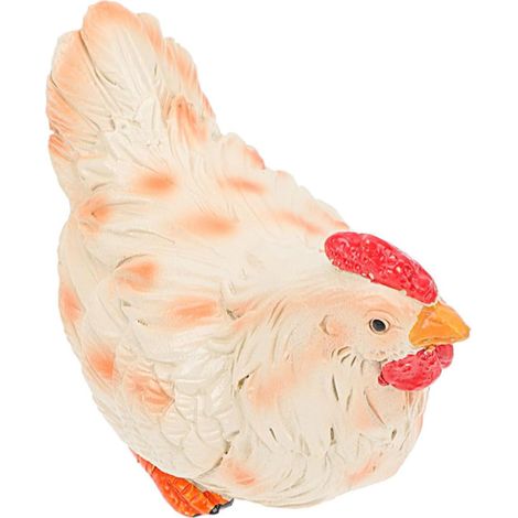 Harzfigur Huhn mit realistischem Design und wetterbeständig