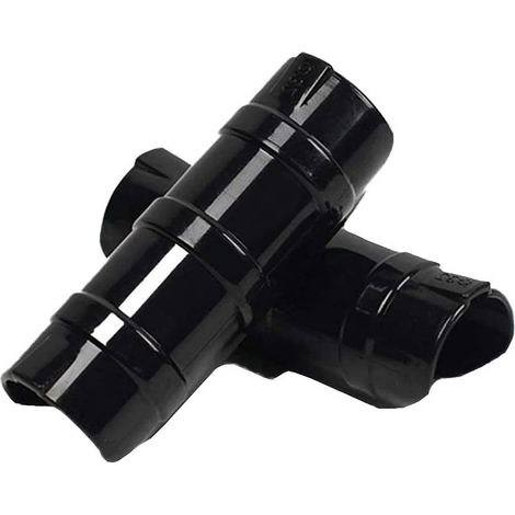 24 Pcs Bâtiments De Jardin Tube Clip PC Serre Cadre Pinces De Tuyau Tube Film Clip pour Serre Bannière Cadre Abris Noir 19Mm (1/4)