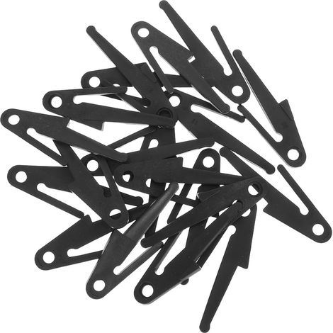 20 Pièces Clips Anti-chute pour Glissières de Tiroir 2, 4 Po Noirs Pièces de Remplacement en Plastique, Butées de Fin de Course, Montage Simple pour Meubles (1/5)