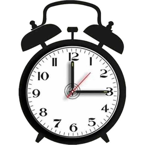 Kit reloj de vinilo negro 30x40cm (1/4)