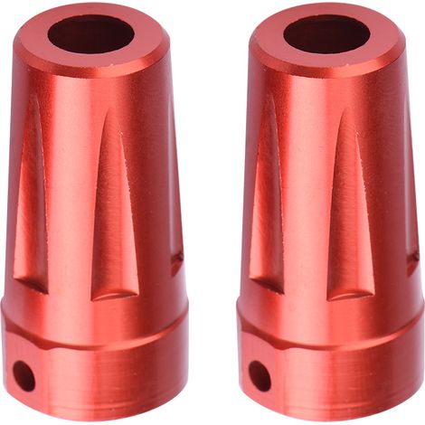 Adaptateur d'essieu arrière droit en aluminium pour Jeep Wrangler RC AX90056 AXIAL - Rouge (1/4)