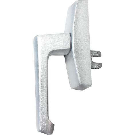 1 - Poignée De Fenêtre - Profilé En Aluminium - Pour Fenêtres Et Portes Balcon - Finition Argentée - Sans Logo - 25,0cm (1/3)