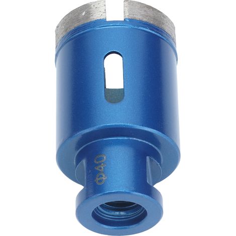 Carotte de forage diamantée 40mm, scie cloche pour granit, ouvreur de trous béton, trépan pour perçage (1/5)