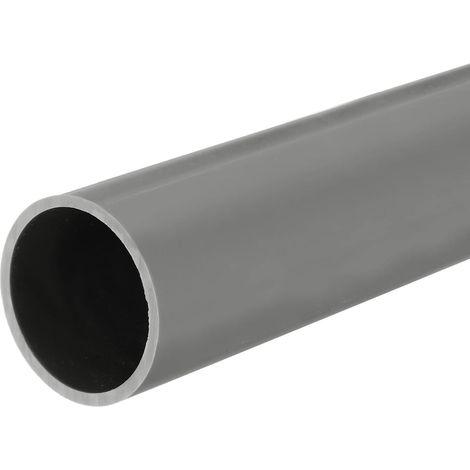 PVC Rigid Tube Round Tube 28mm ID 32mm OD 33cm Long Light Grey for Water Pipe Cable Sleeve (1/5)