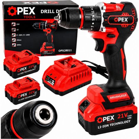 Perceuse-visseuse sans fil à percussion sans balais 2 batteries pro (1/5)