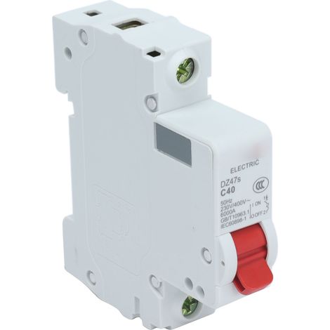 Disjoncteur miniature C40 40A 230V/400V pour rail DIN DZ47s (1/5)