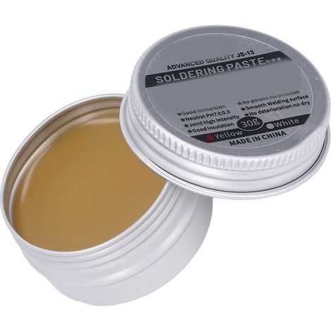 Pâte jaune, flux sans nettoyage basse température, pâte à braser à base de colophane, 30 g (1/5)