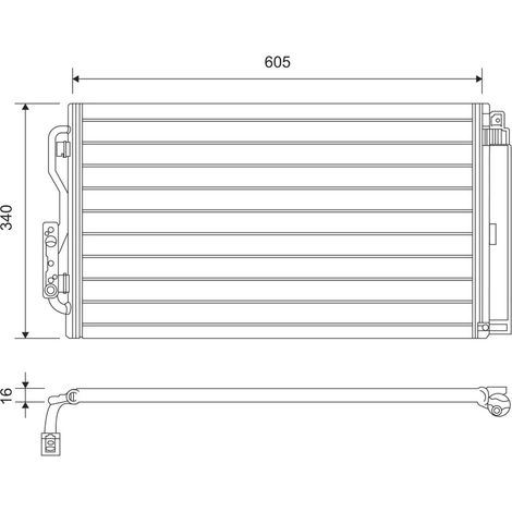 Condenseur, climatisation Valeo 814191 BMW 17112284614 17116806455 2284614