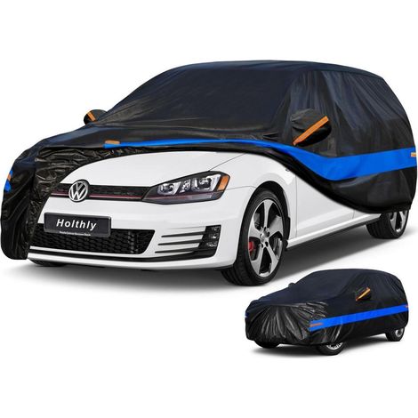 Autoabdeckung Schrägheck wasserdicht atmungsaktiv für VW Golf, Renault, Skoda 415-450cm (1/5)
