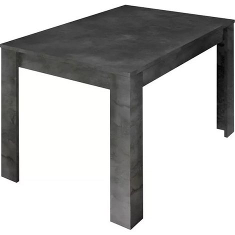 Tavolo allungabile Collezione URBAN colore grigio scuro effetto cemento, dimensioni 137x90cm