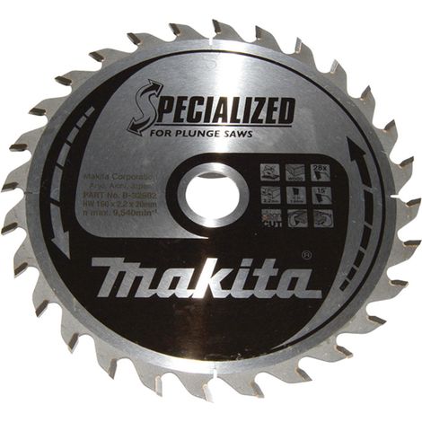 B-32982 Disco sega circolare, Specialized T.C.T, 160 x 20 mm, 28 D
