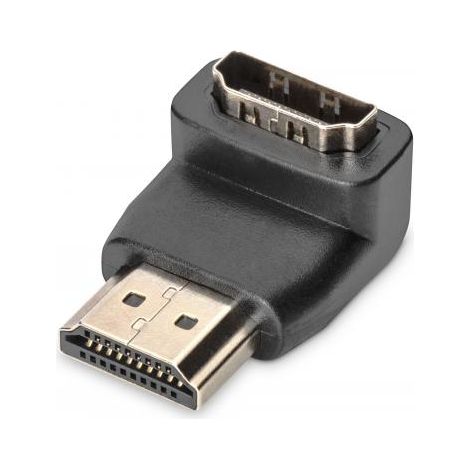 Adattatore de grafica ASSMANN HDMI, da HDMI tipo A a HDMI tipo A (90°), 4K Ultra HD 60Hz, 3840 x 2160 pixel, nero (1/4)