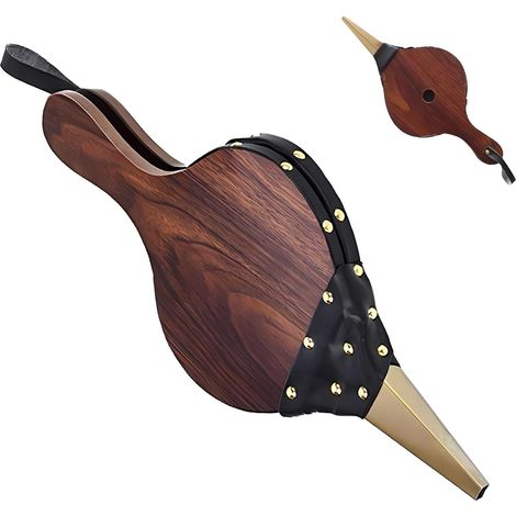 Wooden Air Blower, Vintage Wood Air Blower Manual Fireplace Blowers, Outdoor Barbecue, Camping, Fireplace for Fireplace (Large Size 4319) (1/5)