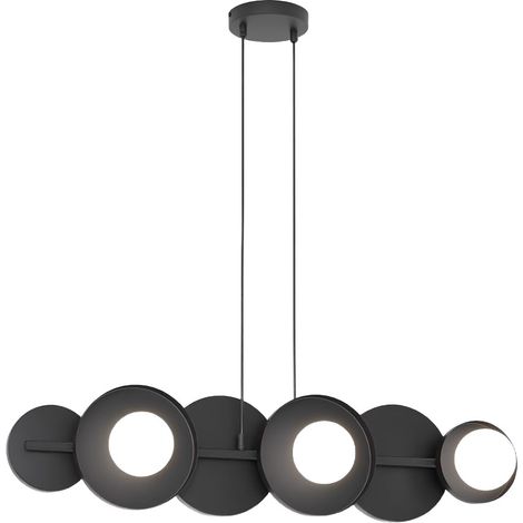 Lampada a sospensione MODEL Emibig nera geometrica 6xG9 (1/5)