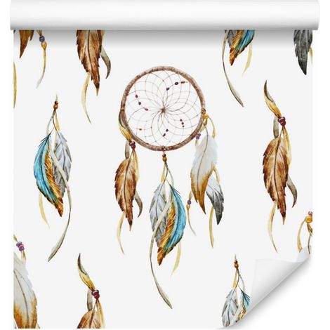 Carta da parati "Sogni" in stile boho per soggiorno e camera da letto, 50x1000 cm. (1/5)