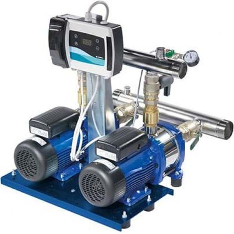Lowara - Gruppo Di Pressione Con Velocità Fissa Serie Gxs 20 Versione Ra Per Autoclavi A Cuscino D'Aria Collettore 11/4" 2X 0,95 KW - 1,5 HP Monofase