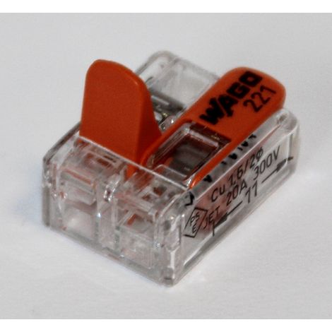 Wago 221 Klemmen 25x 221-412 - Kabel Verbinder in der wiederverschließbaren Box - Original WAGO