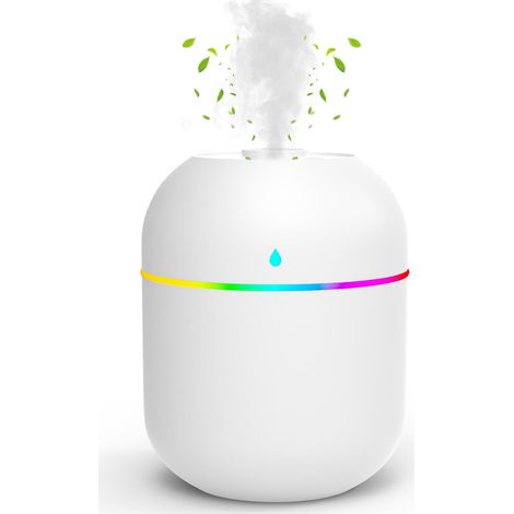 Mini diffuseur d'arômes de bureau avec veilleuse et fonction d'arrêt automatique, câble de chargement inclus. (1/5)